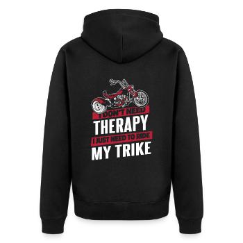 J’ai juste besoin de conduire mon Trike Trikebike - Veste à capuche bio Premium Unisexe - noir - Dos - Nico (187cm)