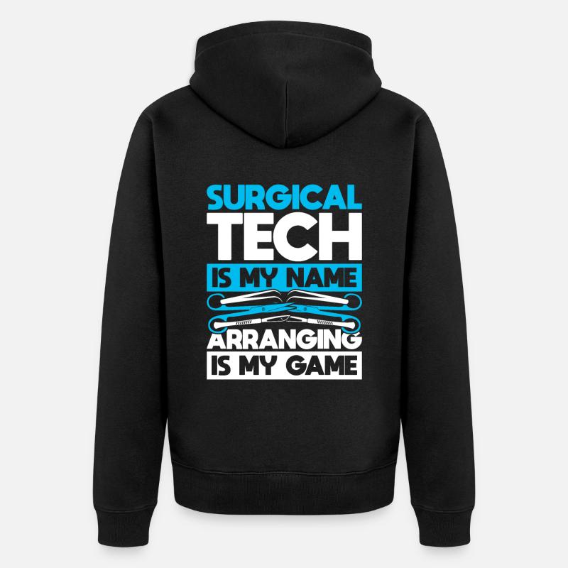 Assistant technique chirurgical - Veste à capuche bio Premium Unisexe - noir