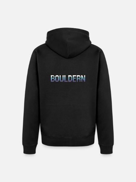 Klettern - Unisex Premium Bio Zip Hoodie - Schwarz