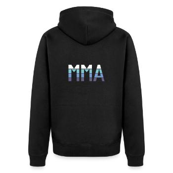 MMA - Veste à capuche bio Premium Unisexe - noir - Dos - Nico (187cm)