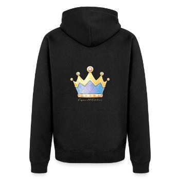 Especial Edition - Hessische Krone Apfelwein - Unisex Premium Organic Zip Hoodie - black - Back - Nico (187cm)