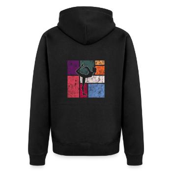 Danser - Veste à capuche bio Premium Unisexe - noir - Dos - Nico (187cm)