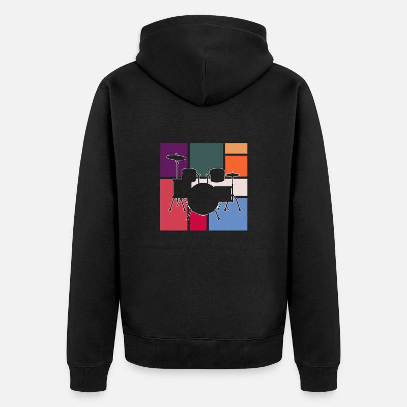 Percussion - Veste à capuche bio Premium Unisexe - noir