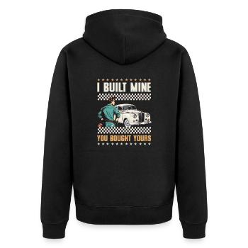 Mécanicien automobile construit le mien acheté le vôtre - Veste à capuche bio Premium Unisexe - noir - Dos - Nico (187cm)