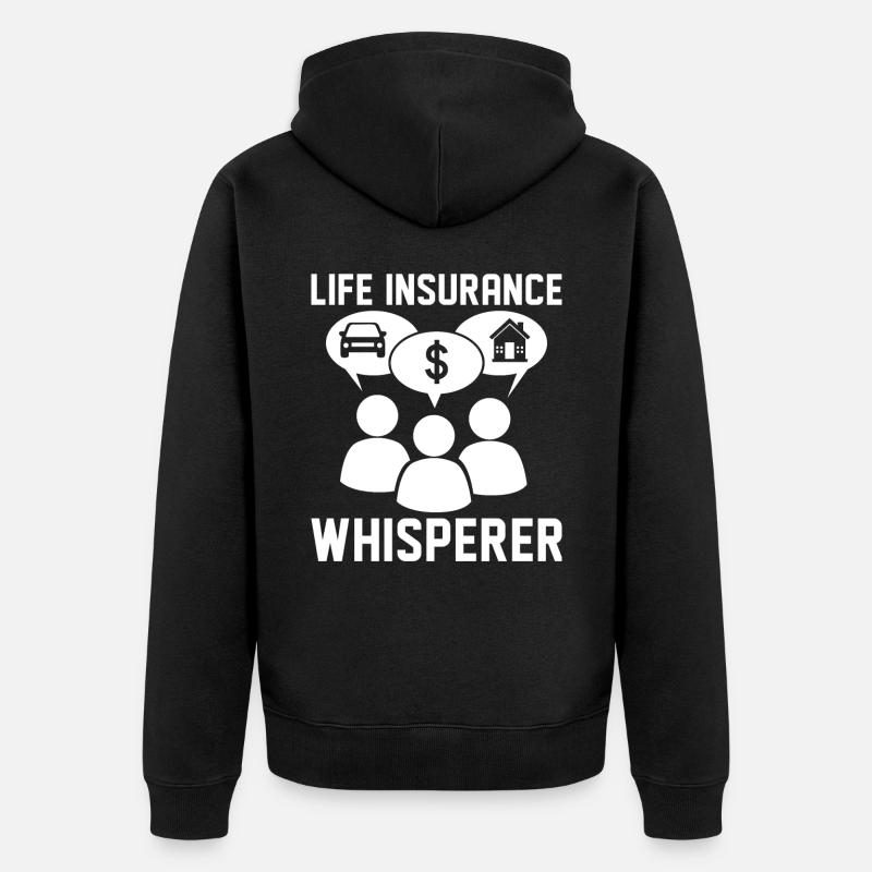 Drôle d’agent courtier - Veste à capuche bio Premium Unisexe - noir