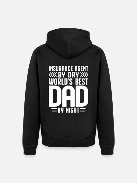 Weird broker - Unisex Premium Organic Zip Hoodie - black