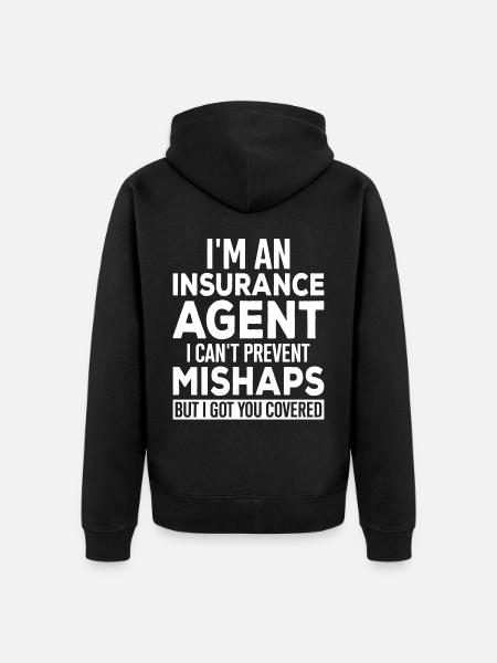 Weird broker - Unisex Premium Organic Zip Hoodie - black