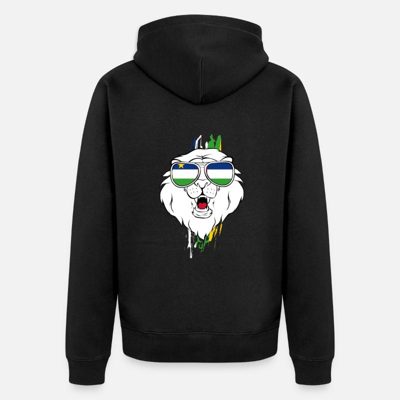 République centrafricaine - Veste à capuche bio Premium Unisexe - noir