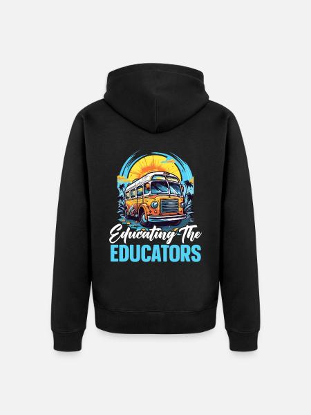 Schulverwalter Schulleiter Admin Squad - Unisex Premium Bio Zip Hoodie - Schwarz