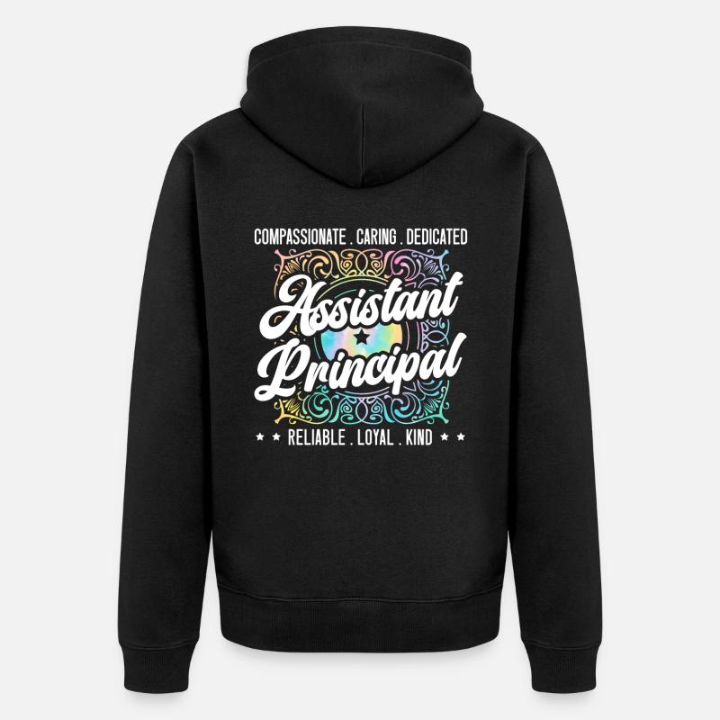 Schulverwalter Schulleiter Admin Squad - Unisex Premium Bio Zip Hoodie - Schwarz
