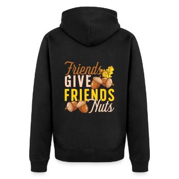 Surrogacy Friends Give Friends Nuts Surrogate Mama - Unisex Premium Bio Zip Hoodie - Schwarz - Hinten - Nico (187cm)