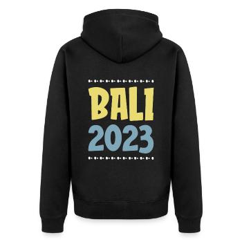 Bali 2023 - Veste à capuche bio Premium Unisexe - noir - Dos - Nico (187cm)