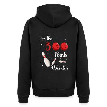 Joueur de quilles - Veste à capuche bio Premium Unisexe - noir - Dos - Nico (187cm)