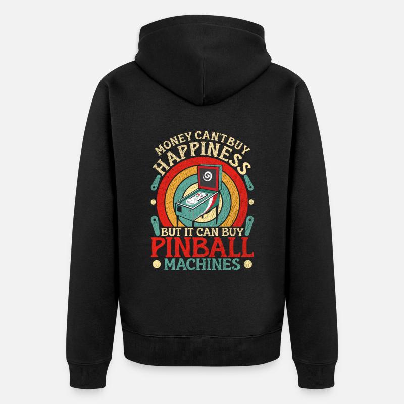 Joueur de flipper - Veste à capuche bio Premium Unisexe - noir