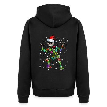 Noël Fées de Noël Lumières Costume d’Halloween - Veste à capuche bio Premium Unisexe - noir - Dos - Nico (187cm)