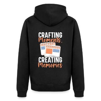 Event Planner Coordinator Job Event Planning - Unisex Premium Organic Zip Hoodie - black - Back - Nico (187cm)