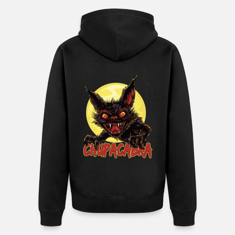 Monstre mythique – Monstre cryptique - Veste à capuche bio Premium Unisexe - noir