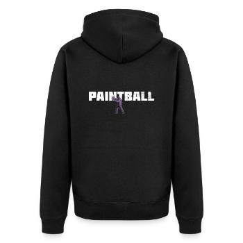 Paintball - Veste à capuche bio Premium Unisexe - noir - Dos - Nico (187cm)