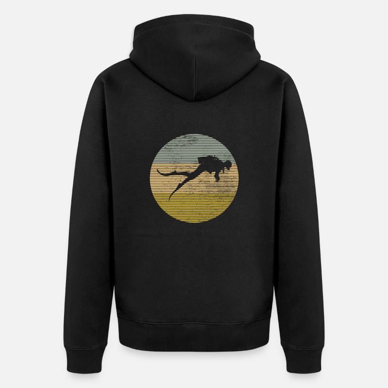 Plonger - Veste à capuche bio Premium Unisexe - noir