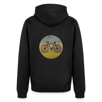 Bicyclette - Veste à capuche bio Premium Unisexe - noir - Dos - Nico (187cm)