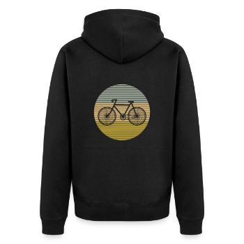 Bicyclette - Veste à capuche bio Premium Unisexe - noir - Dos - Nico (187cm)
