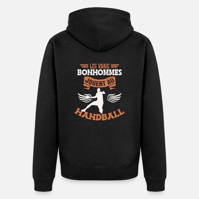 Handball Cadeau - Veste à capuche bio Premium Unisexe - noir