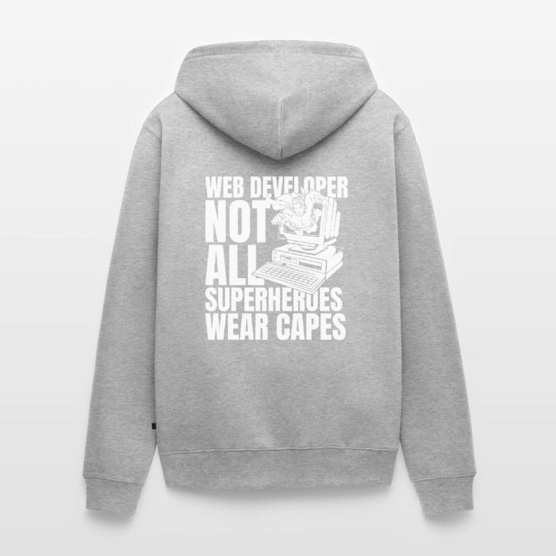 Web Developer Web Developer Unisex Premium Organic Zip Hoodie