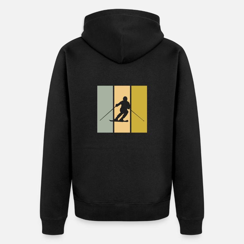 Ski - Veste à capuche bio Premium Unisexe - noir