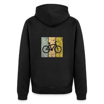 Bicyclette - Veste à capuche bio Premium Unisexe - noir - Dos - Nico (187cm)