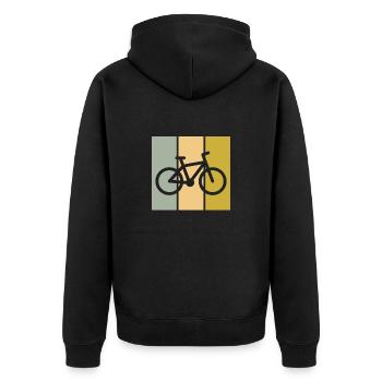 Bicyclette - Veste à capuche bio Premium Unisexe - noir - Dos - Nico (187cm)