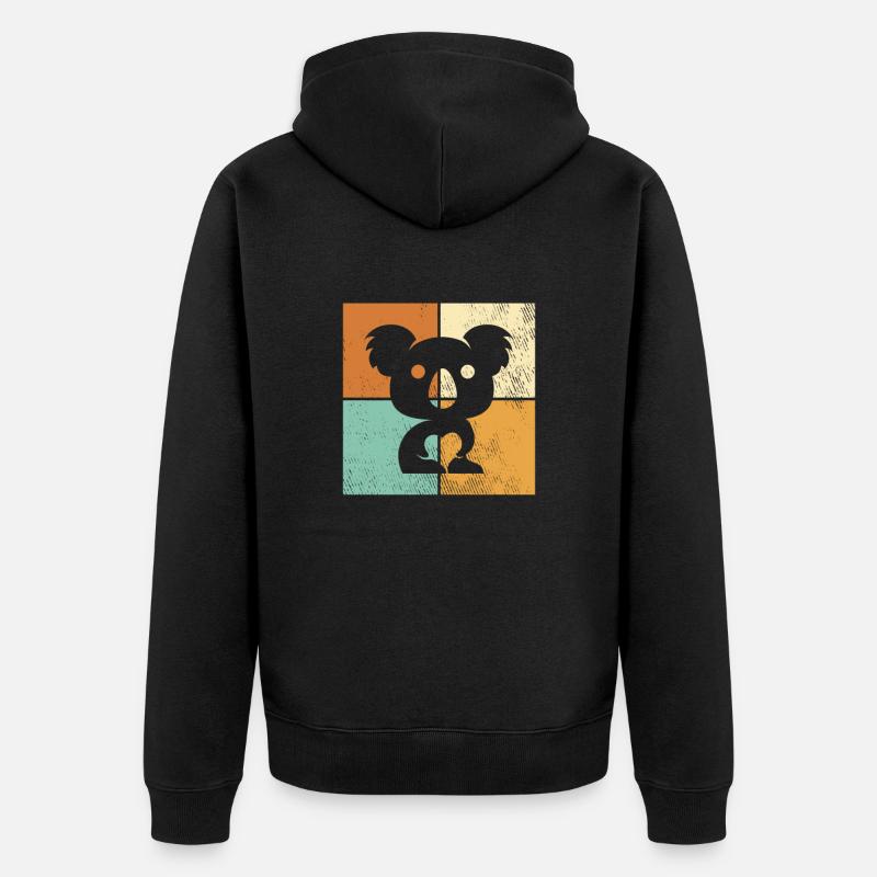Koala - Veste à capuche bio Premium Unisexe - noir