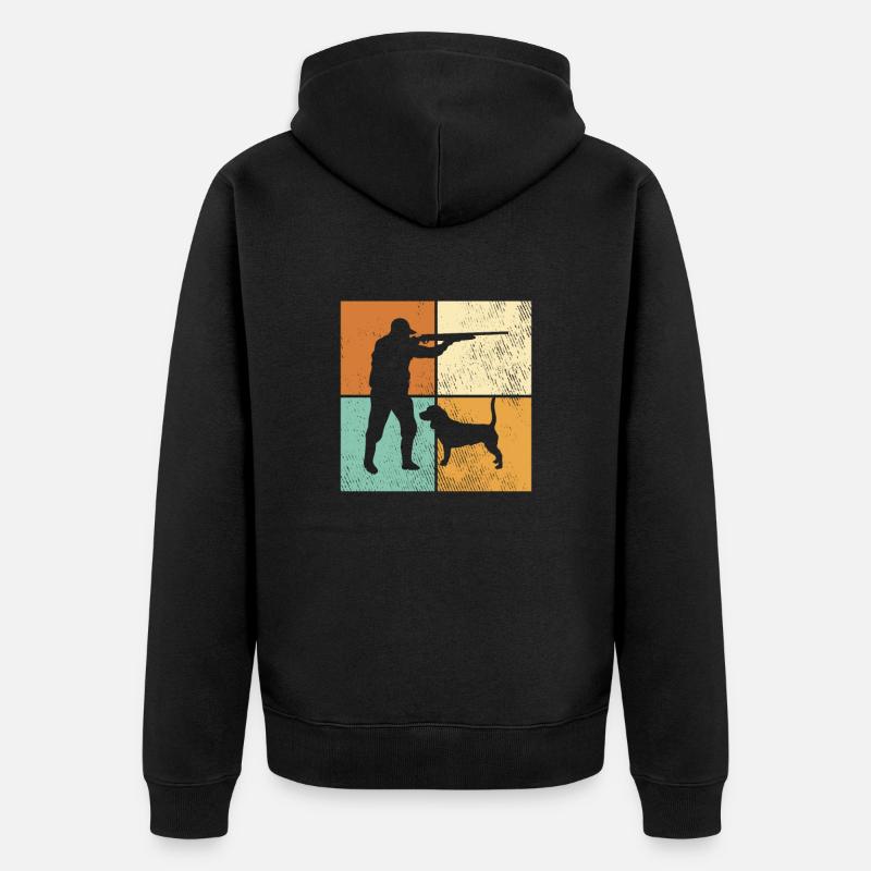 Chasser - Veste à capuche bio Premium Unisexe - noir