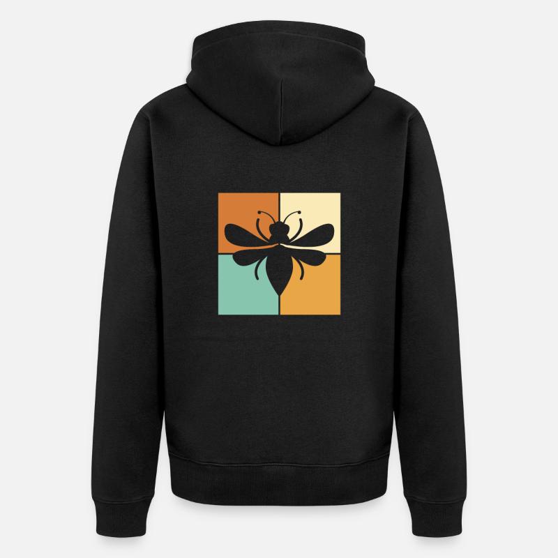 Abeille - Veste à capuche bio Premium Unisexe - noir