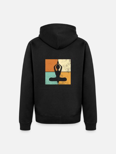 Méditation - Veste à capuche bio Premium Unisexe - noir