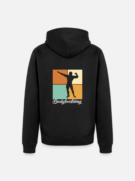 Culturisme - Veste à capuche bio Premium Unisexe - noir