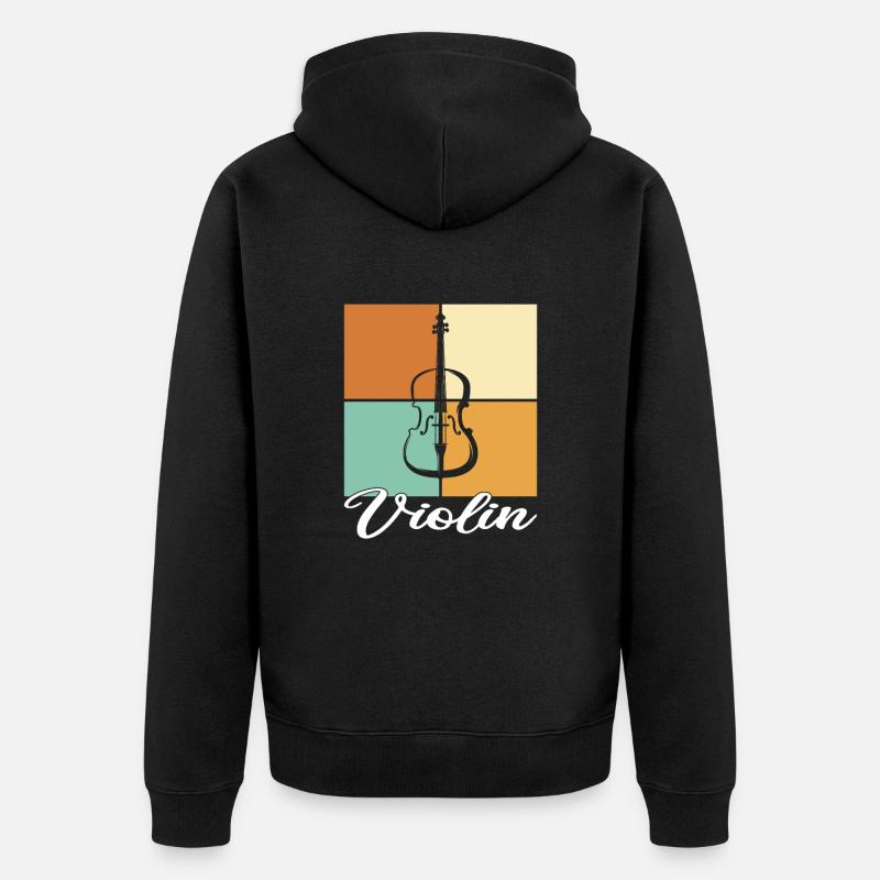 Violon - Veste à capuche bio Premium Unisexe - noir