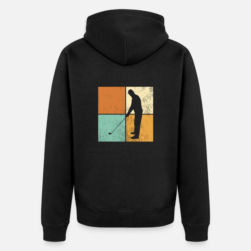 Golfe - Veste à capuche bio Premium Unisexe - noir