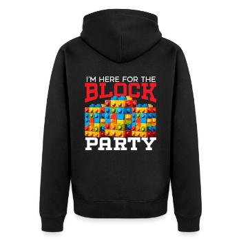Master Builder Briques Blocs Jouer Jouets - Veste à capuche bio Premium Unisexe - noir - Dos - Nico (187cm)