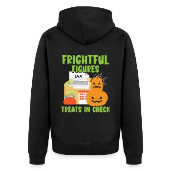 Figurines terrifiantes traite en Check Hallow - Veste à capuche bio Premium Unisexe - noir - Dos - Nico (187cm)