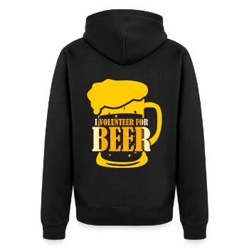 Dictons de bière Bière artisanale Brasseur de bière - Veste à capuche bio Premium Unisexe - noir - Dos - Nico (187cm)