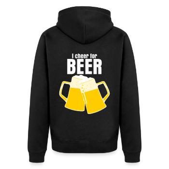 Fête de la bière Buveurs de bière Alcooliser Brasseurs de bière - Veste à capuche bio Premium Unisexe - noir - Dos - Nico (187cm)