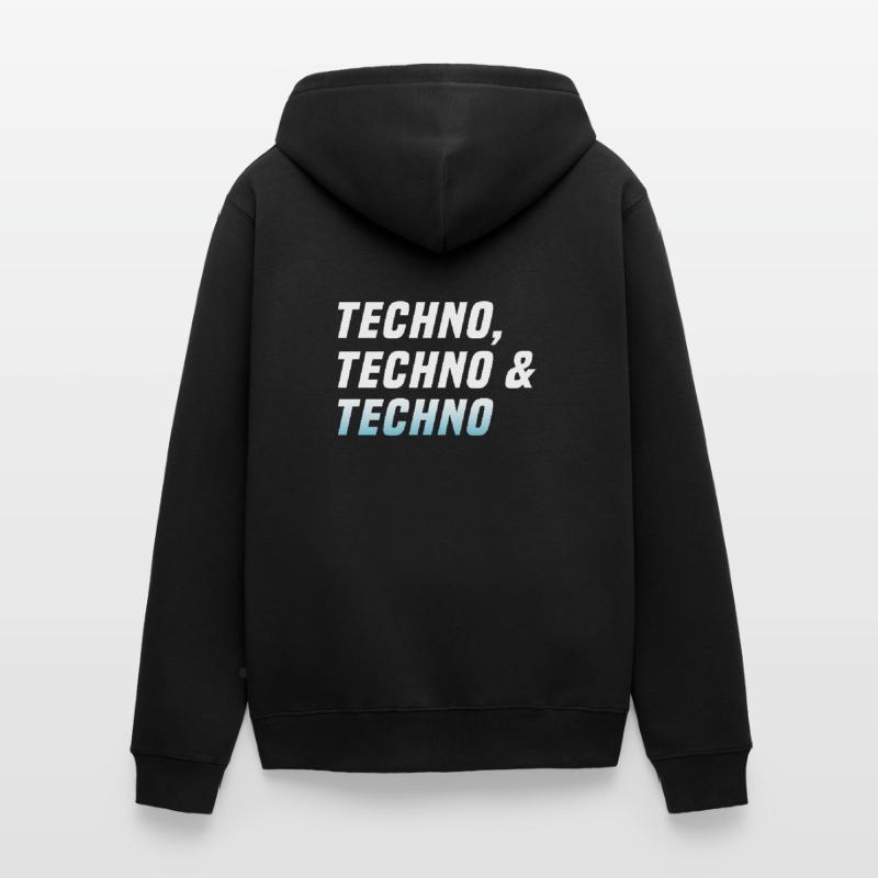 Techno Techno Techno Unisex Premium Organic Zip Hoodie