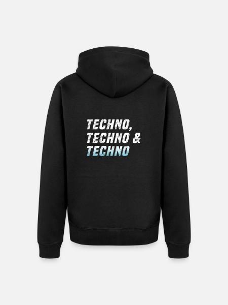 Techno Techno Techno - Veste à capuche bio Premium Unisexe - noir
