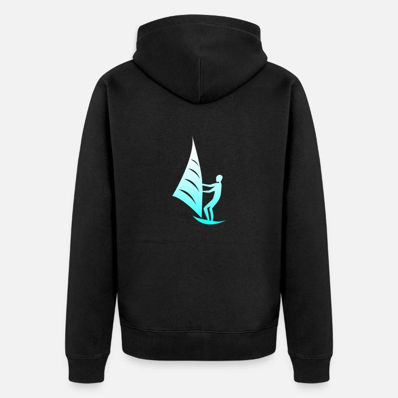 Kiteboarder - Veste à capuche bio Premium Unisexe - noir