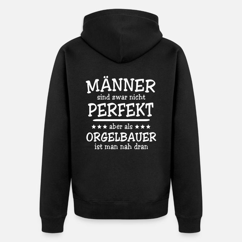 Orgelbauer Männer - Unisex Premium Bio Zip Hoodie - Schwarz