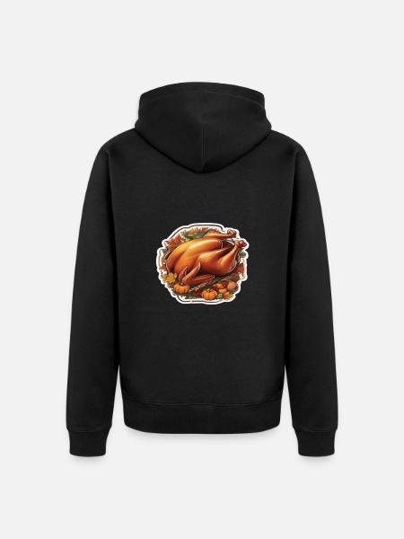 Thanksgiving - Unisex Premium Bio Zip Hoodie - Schwarz