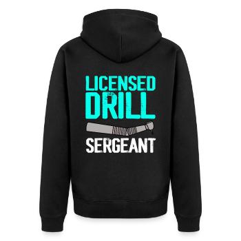 Drôle de technicien de laboratoire dentaire Dentiste - Veste à capuche bio Premium Unisexe - noir - Dos - Nico (187cm)