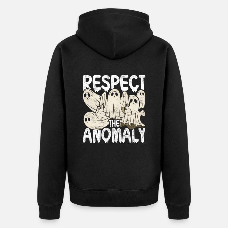 Ghost Hunt respecte l’anomalie - Veste à capuche bio Premium Unisexe - noir