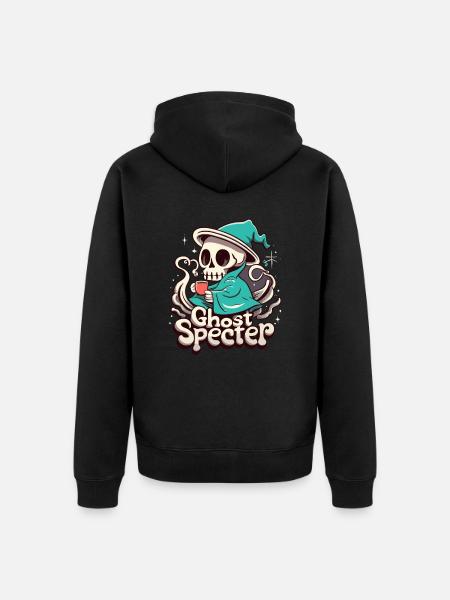 Professeur Halloween - Veste à capuche bio Premium Unisexe - noir