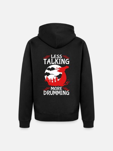 Lustiges Drachenboot-Rennpaddel - Unisex Premium Bio Zip Hoodie - Schwarz